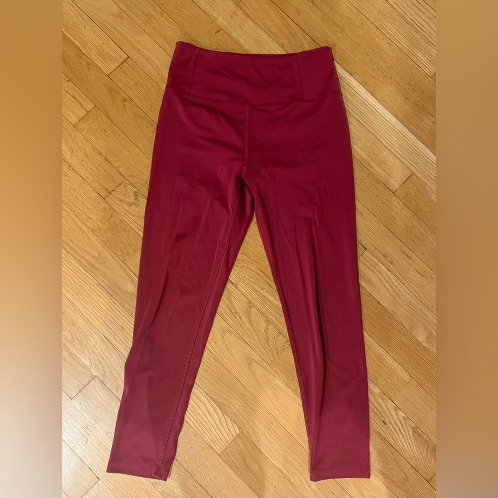 Girlfriend Collective Burgundy Leggings